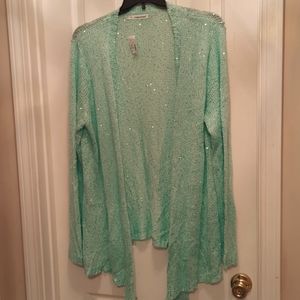 Maurice sparkly waterfall sweater